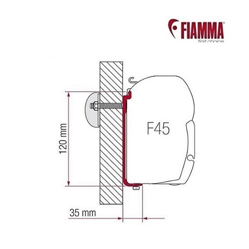 [피아마] F45 킷 AS 400 - 표준 브라켓(450~500cm)